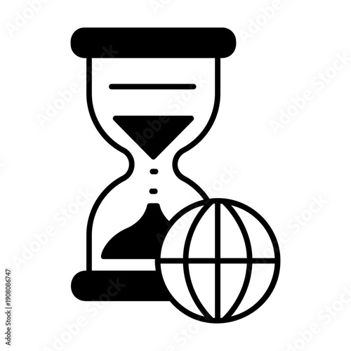 Hourglass globe