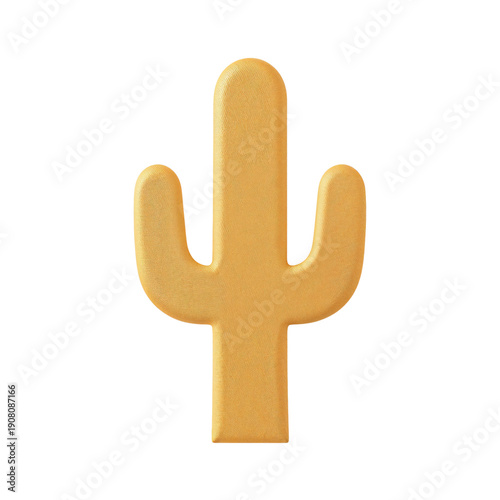 Cactus Shaped Object With Holes for Decoration or Crafting in a Simple Design