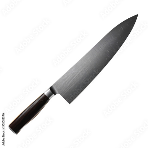 Knife Lies on a Clean Surface Ready for Food Preparation