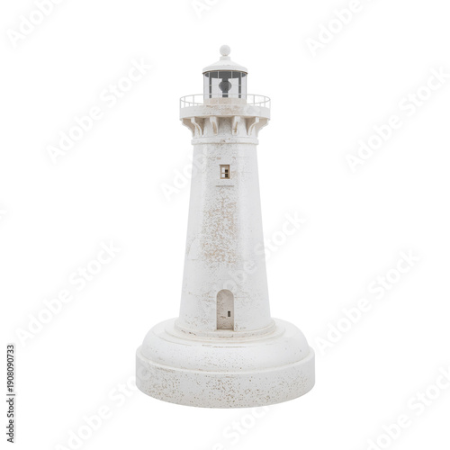Garden Gnome Figure Stands on a Plain Background With Detail to Its Outfit an...