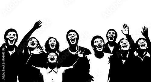 Group of People Celebrating Together.