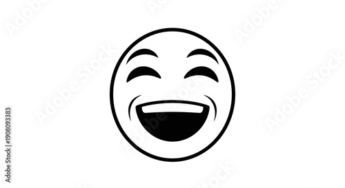 Laughing Emoji Face with Closed Eyes 1.