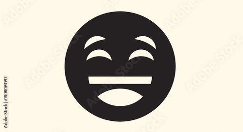 Neutral Face Emoji Expression Symbol.