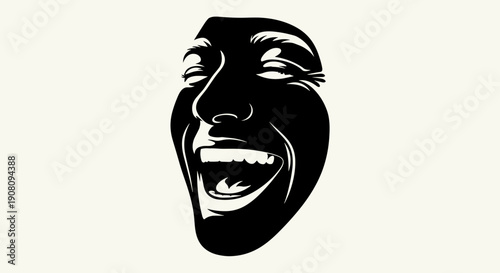 Theater Comedy Tragedy Mask Laughing.