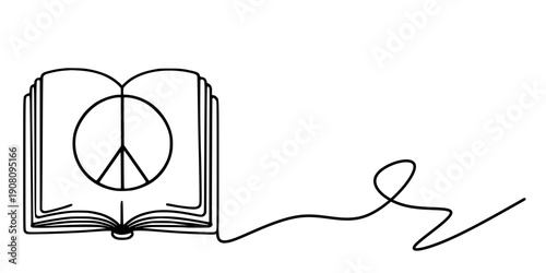 Minimal Line Books, A	Minimalist continuous-line drawing of a stack of books with a looping line, emphasizing simplicity and reading.