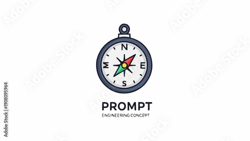 Compass Navigation Tool Direction Indicator.