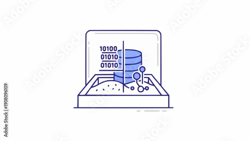 Computer data storage device inside laptop.
