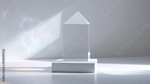 Prism Light Play - Capturing Rainbows in a Minimalist Setting.