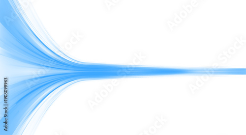 Neon laser blue speed lines sweep along city road highway traffic. Light motion wave shapes futuristic energy trail and direction. Cold atmosphere defines movement. Wind drives visual flow. PNG vector