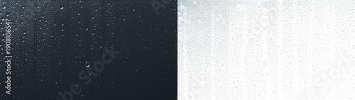 Water drops glass showing heavy rain curtain glass overlay PNG transparent abstract background