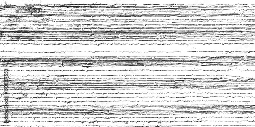 Black horizontal distressed lines on white background textured pattern abstract