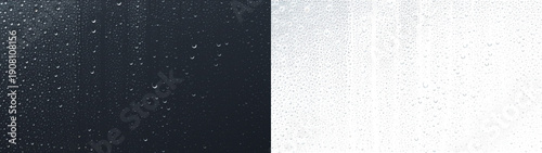 Panel kuchenny z motywem Water drops glass showing dark rainy background texture overlay PNG transparent abstract background