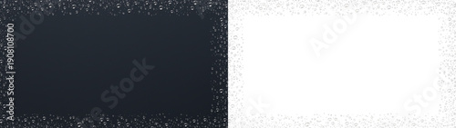 Panel kuchenny z motywem Water drops glass showing wide rain texture edges overlay PNG transparent abstract background