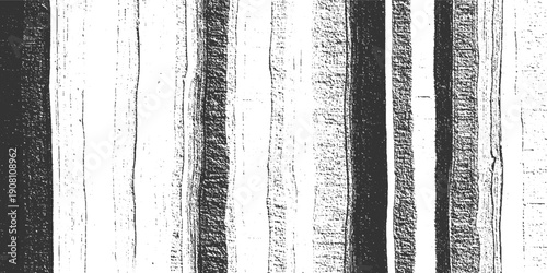 Vertical grunge texture of weathered wood planks in black and white
