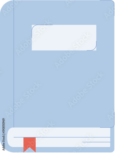 Book with Bookmark Illustration