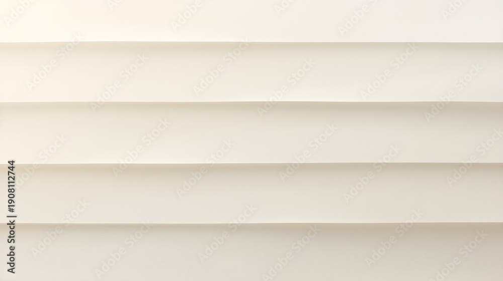 Fototapeta premium Minimalist abstract background featuring off-white and warm beige tones, with subtle horizontal lines and a gentle texture reminiscent of fine paper or fabric. The design includes smooth gradients wit