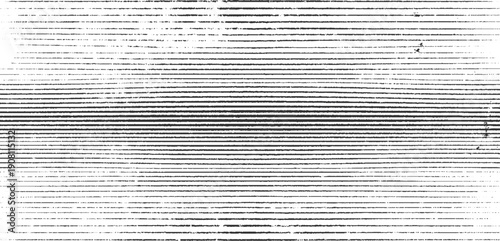 Black and white horizontal lines texture with subtle speckles and imperfections abstract background pattern