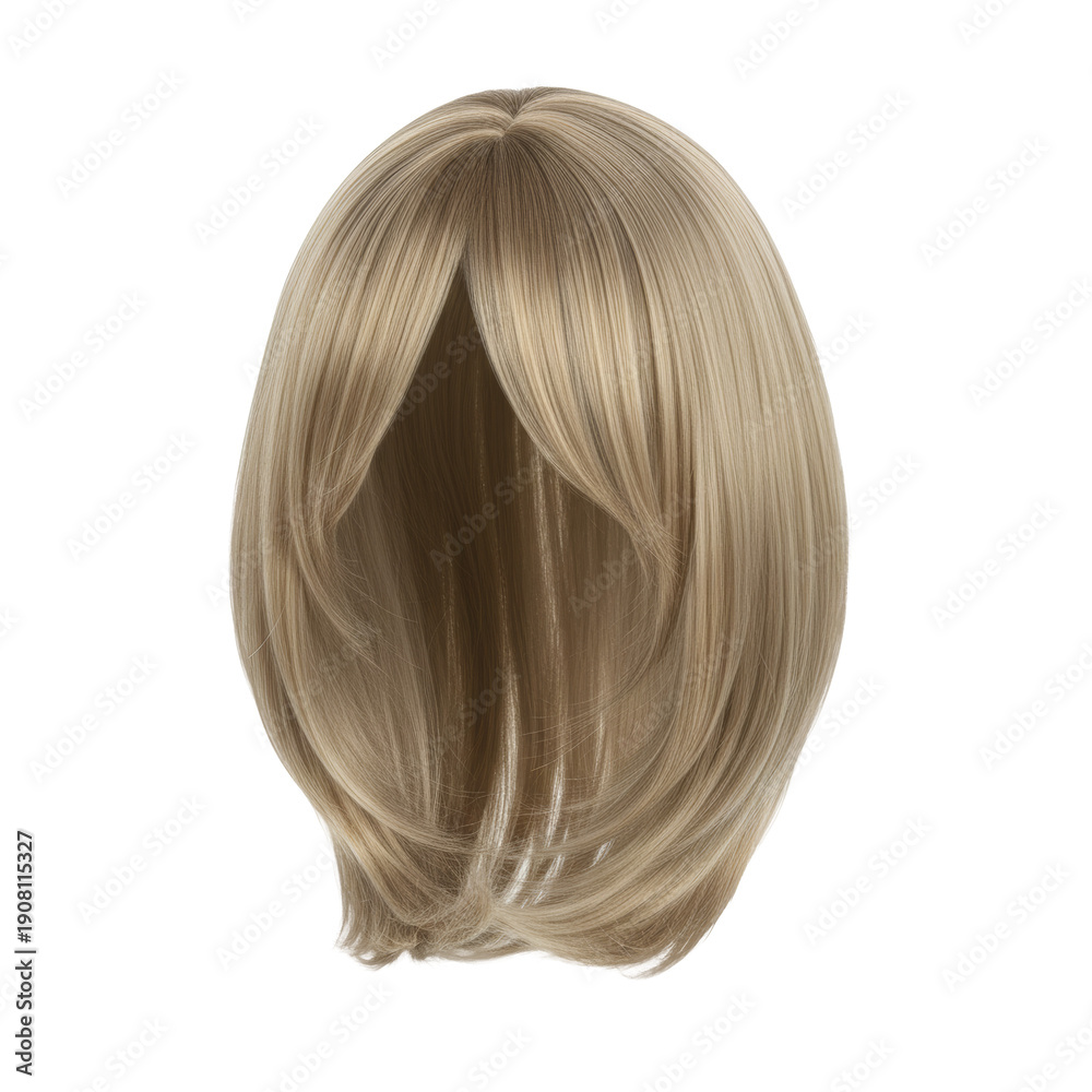 Fototapeta premium Blonde Bob Hair with Bangs