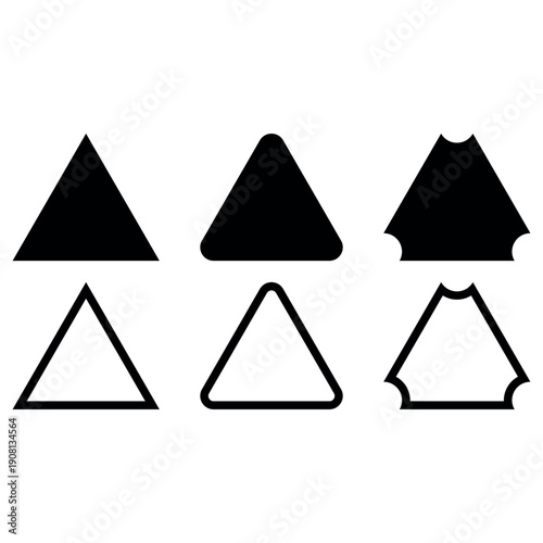 Abstract Minimalist Geometric Triangle Shape Set – Modern Sharp & Rounded Elements in Black Free Download Abstract Minimalist Geometric Triangle Shape Set – Modern Sharp & Rounded Elements in Black - GFXLoad