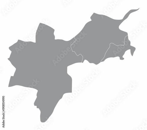 Basel-Stadt Canton administrative map