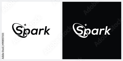 spark logo design vector icon	
