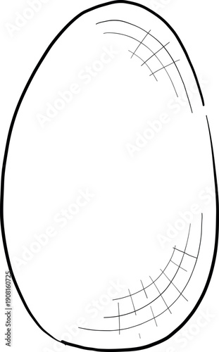 Easter flower festive traditional decor element set. Ink style vector illustration. Engraved outline eggs, knots, spring garden flowers and basket. Monochrome graphics in a hand-drawn line style