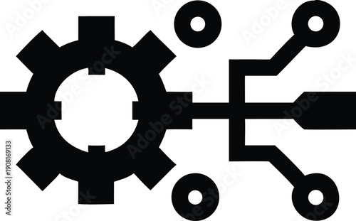 red double decker bus line art icon