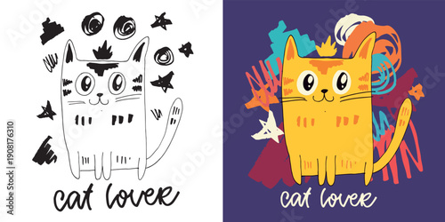 Trendy  hand drawn doodle lettering quote. Lettering for t-shirt design, mug print, bag print, clothes fashion. 100% hand drawn vector image. Sticker lettering art.
