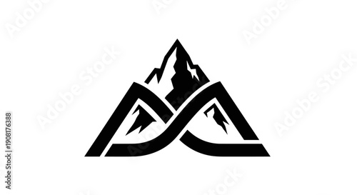 Mountain logo symbol illustration