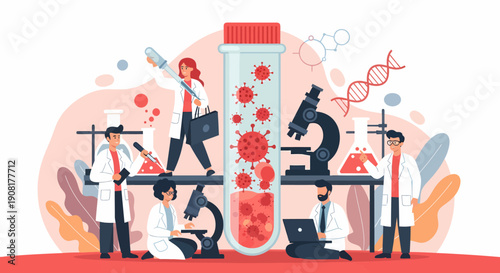 Scientists Conducting Research in Laboratory Setting.