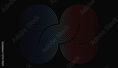 Bentuk vektor keren dan unik berupa gradien warna dan garis burung dengan latar belakang hitam untuk berbagai kebutuhan desain, wallpaper, dan banyak kebutuhan lainnya.