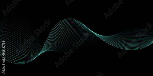 Aerial view of a wavy landscape with travel, technology, wave, journey, and landscape elements in a digital illustration