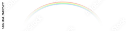Tableau sur toile Overlay rainbow on transparent background