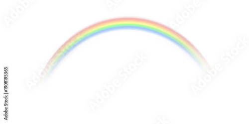 Foto Png rainbow with with transparent background
