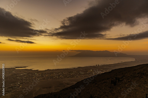 sunset over the sea
