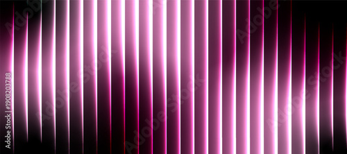 Soft rose and violet glass stripe abstract background with smooth glossy reflections, transparent depth, and elegant futuristic lighting on a dark base.