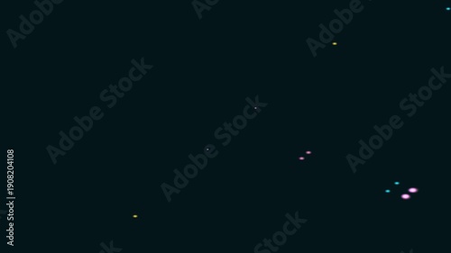 Wallpaper Mural Sparkling Colorful Stars on Dark Night Sky Background Torontodigital.ca