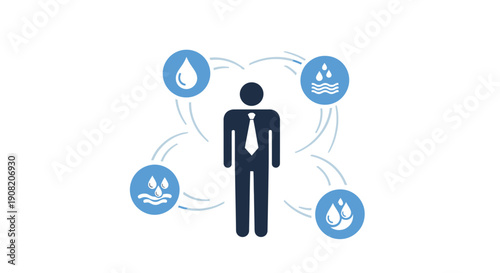 Celebrating World Water Day with Conservation Efforts Globally Illustration Concept