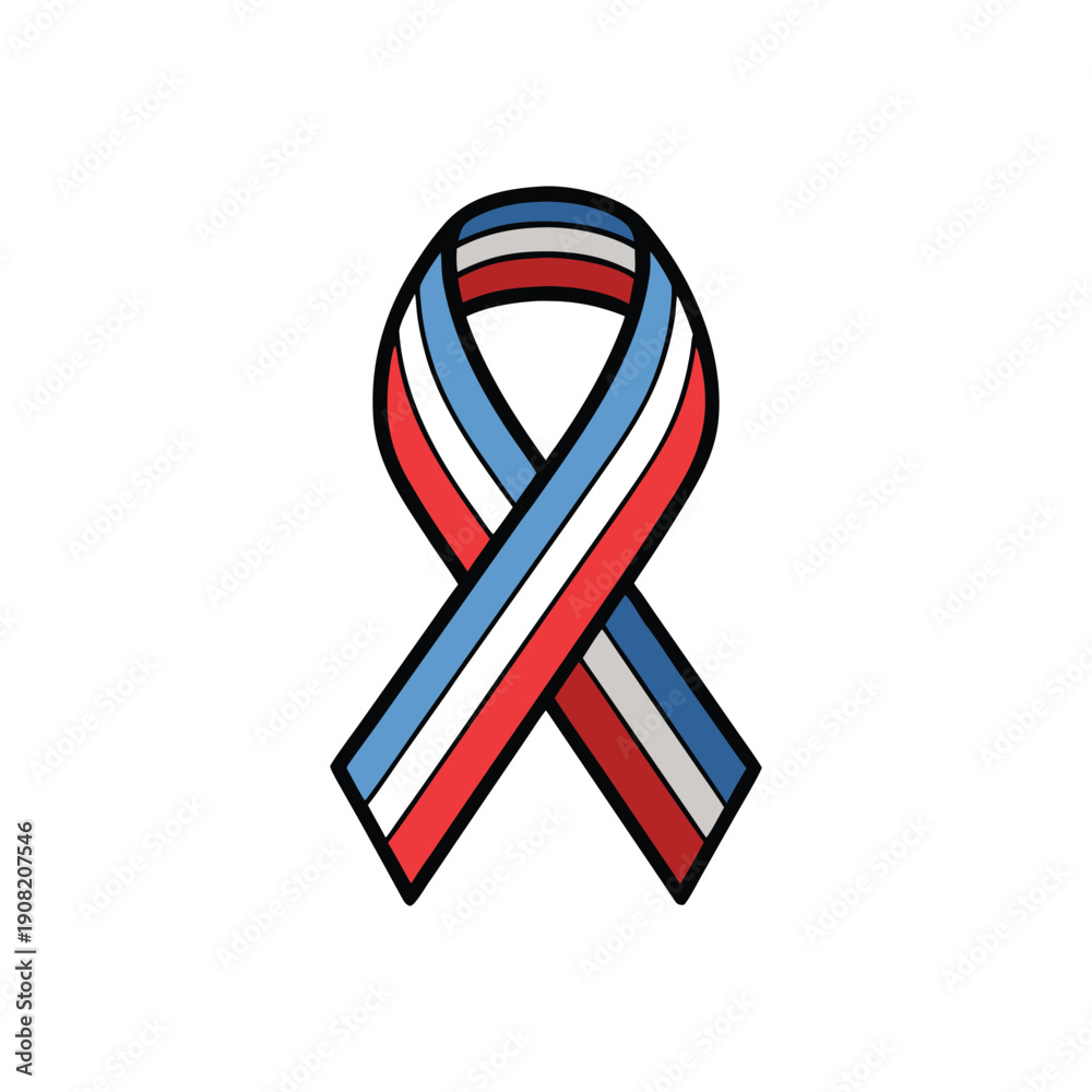 Obraz premium Set bundle national flag day ribbon vector illustration graphic design concept