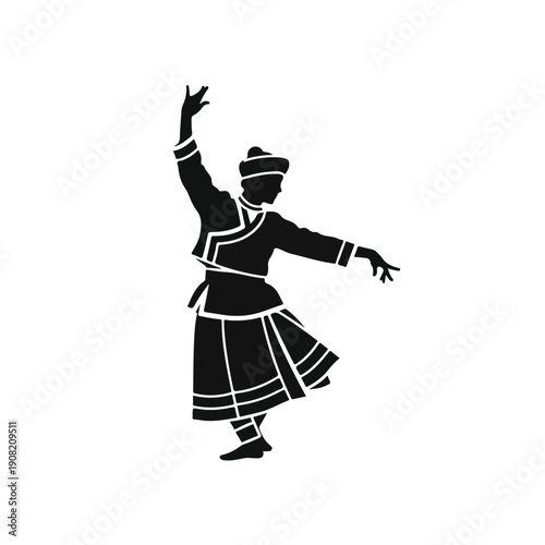 Dancer in Traditional Folk Costume