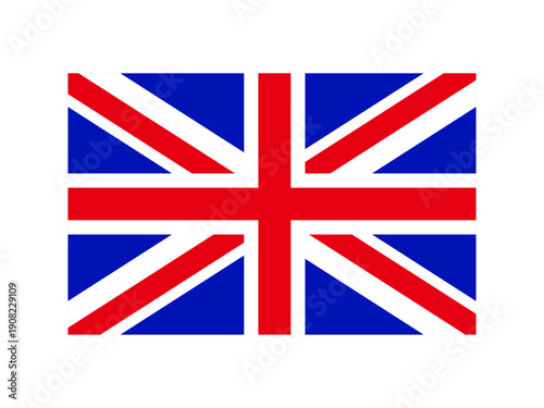 シンプルなイギリスの国旗のイラスト素材2