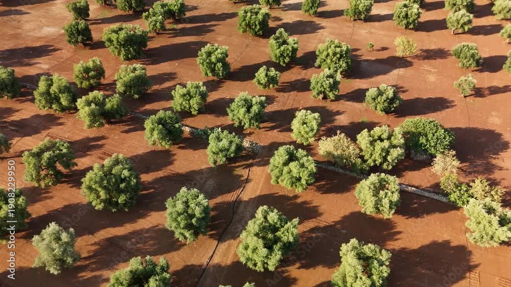 custom made wallpaper toronto digitalAerial drone shot of olive tree plantations and farmlands in southern Italy, Puglia region