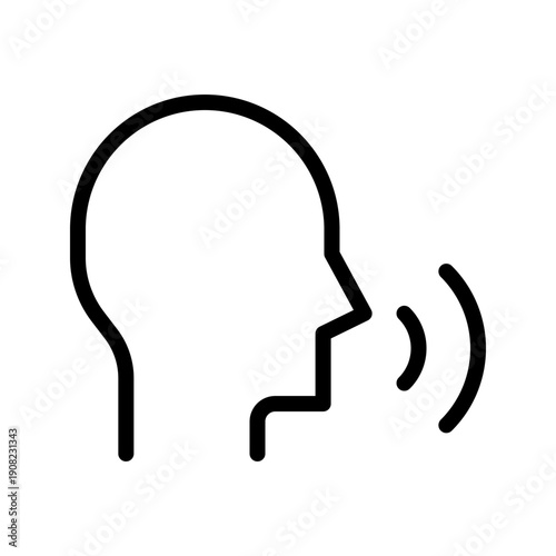 Dynamic Voice Line Waveform Icon for Audio Recording and Sound Visualization