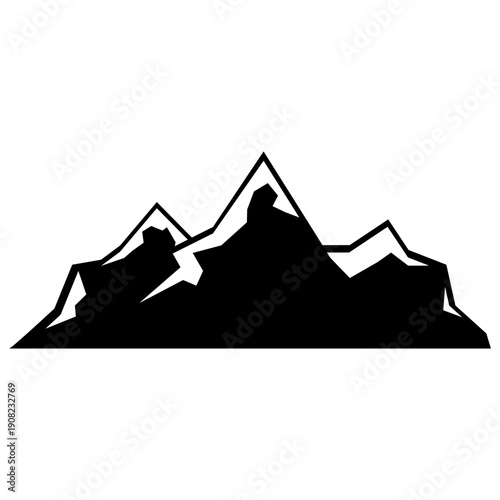 Mountain silhouette icon