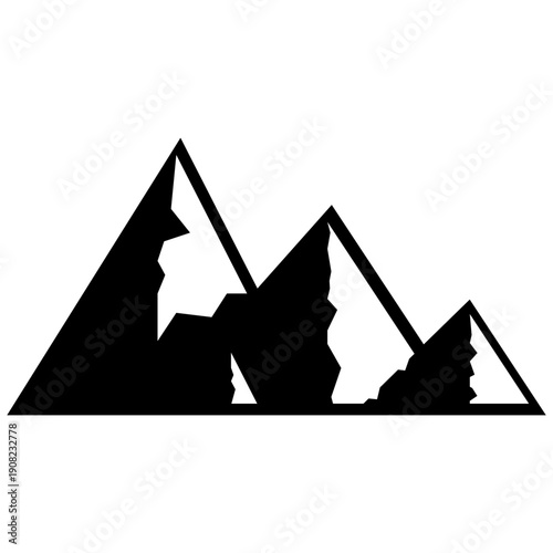 Mountain silhouette icon