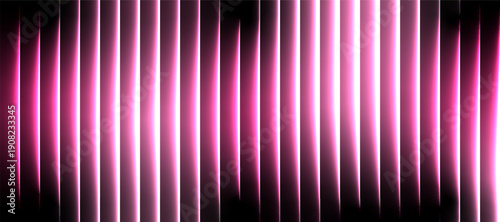 Neon pink vertical glowing stripe glass effect background with smooth gradients modern abstract and futuristic shine