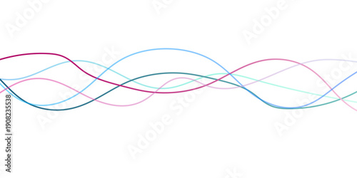blue purple wave curve lines banner background .Digital frequency track equalizer. Stylized line art background. modern soft luxury texture with smooth and clean vector subtle background illustration