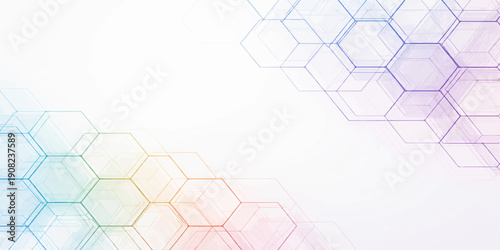 Abstract blue technology wallpaper featuring a 3d honeycomb pattern and digital hexagon design for a molecular science concept illustration