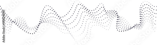 Waveform flow in digital dot line pattern style