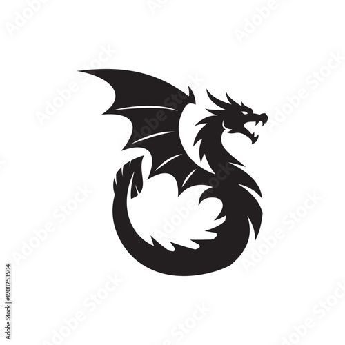 Winged Dragon logo design